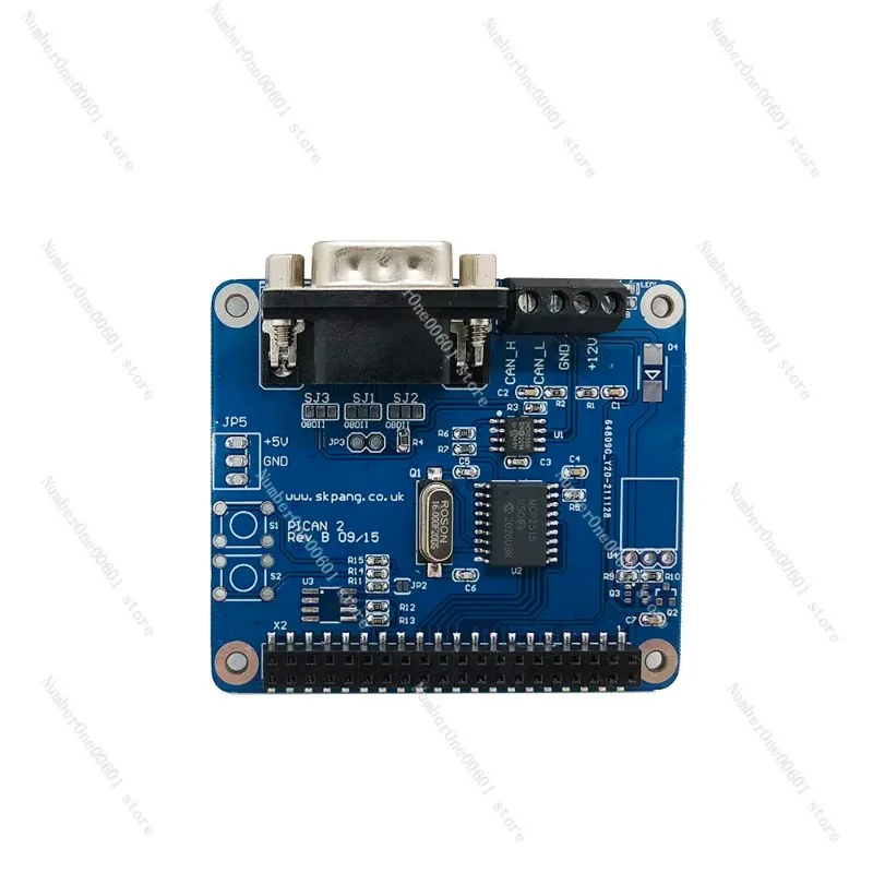 For Raspberry Pi PiCAN2 CAN Bus Module, MCP2515 Controller Board HAT for Automotive OBD2 Industrial Projects