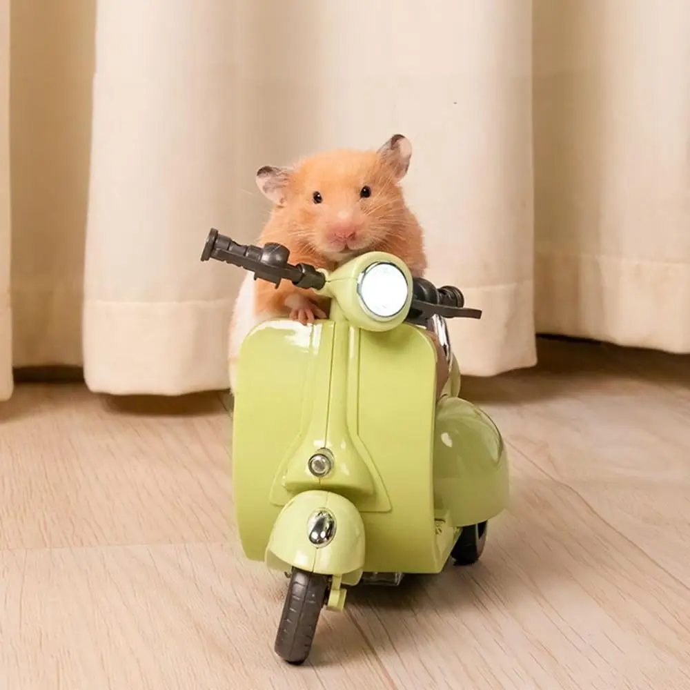 Adorable 360 Degree Rotating Hamster Motorcycle Funny Pet Supplies Lighting Music Hamster Training Accessories