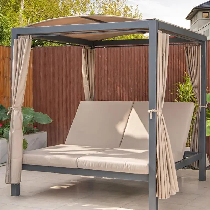 Outdoor Shaker Swing Garden Rocking Chair Wrought Iron Lazy Double Balcony Home Patio Outdoor Roman Bed Hammock