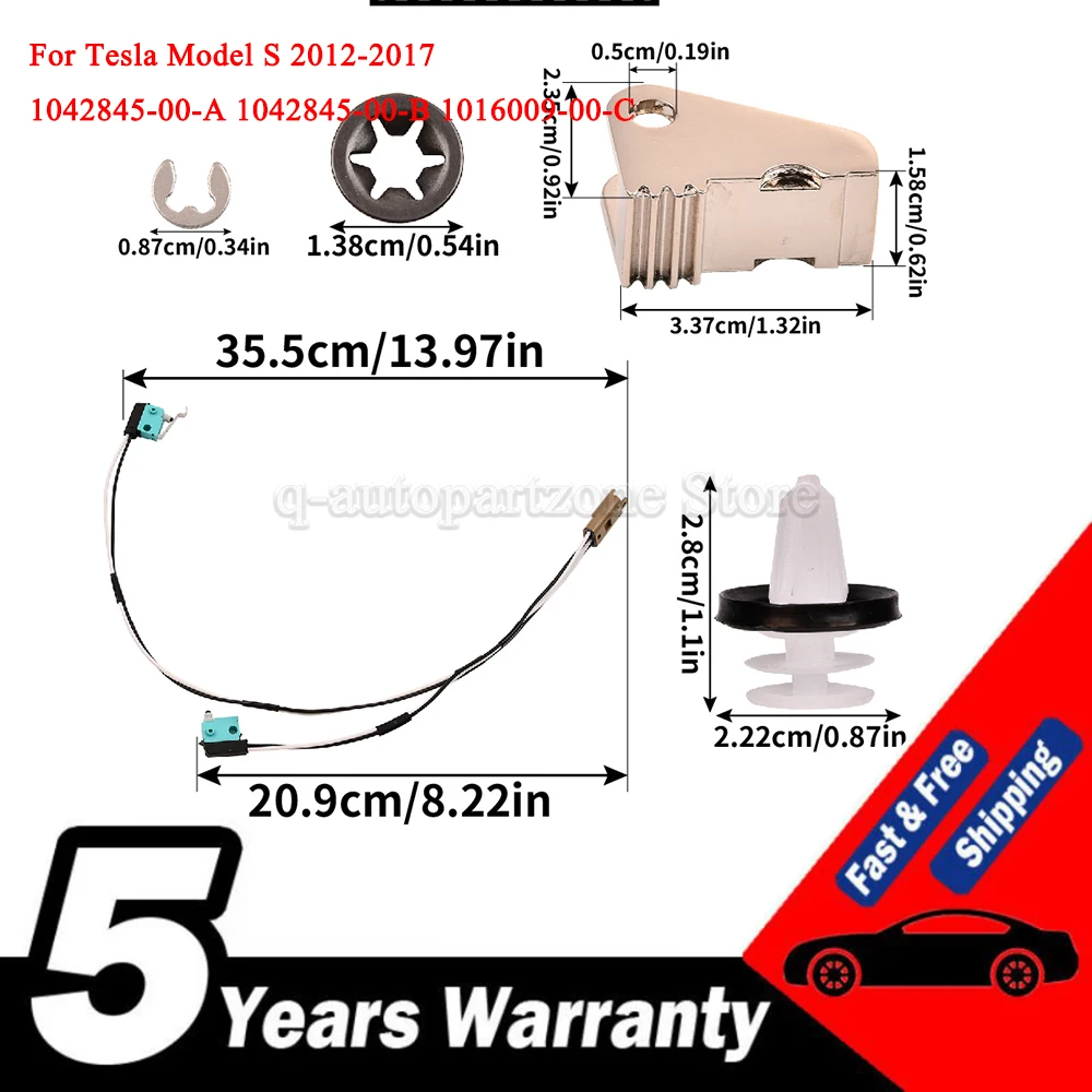 

For Tesla Model S 2012-2017 Durable New Door Handle Repair Kit Car Repair Accessories 1042845-00-A 1042845-00-B 1016009-00-C