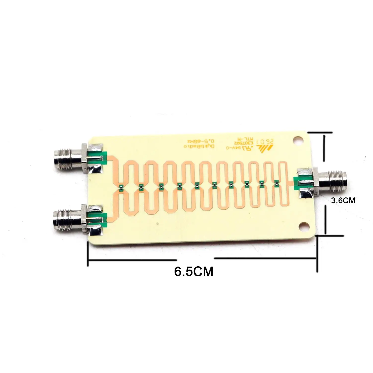 0.5-6GHz Wilkinson Power Divider 1 To 2 Broadband RF POWER Splitter/Combiner VHF UHF 868M 915M LORA Helium Miner,2.4G/5.8G WiFi