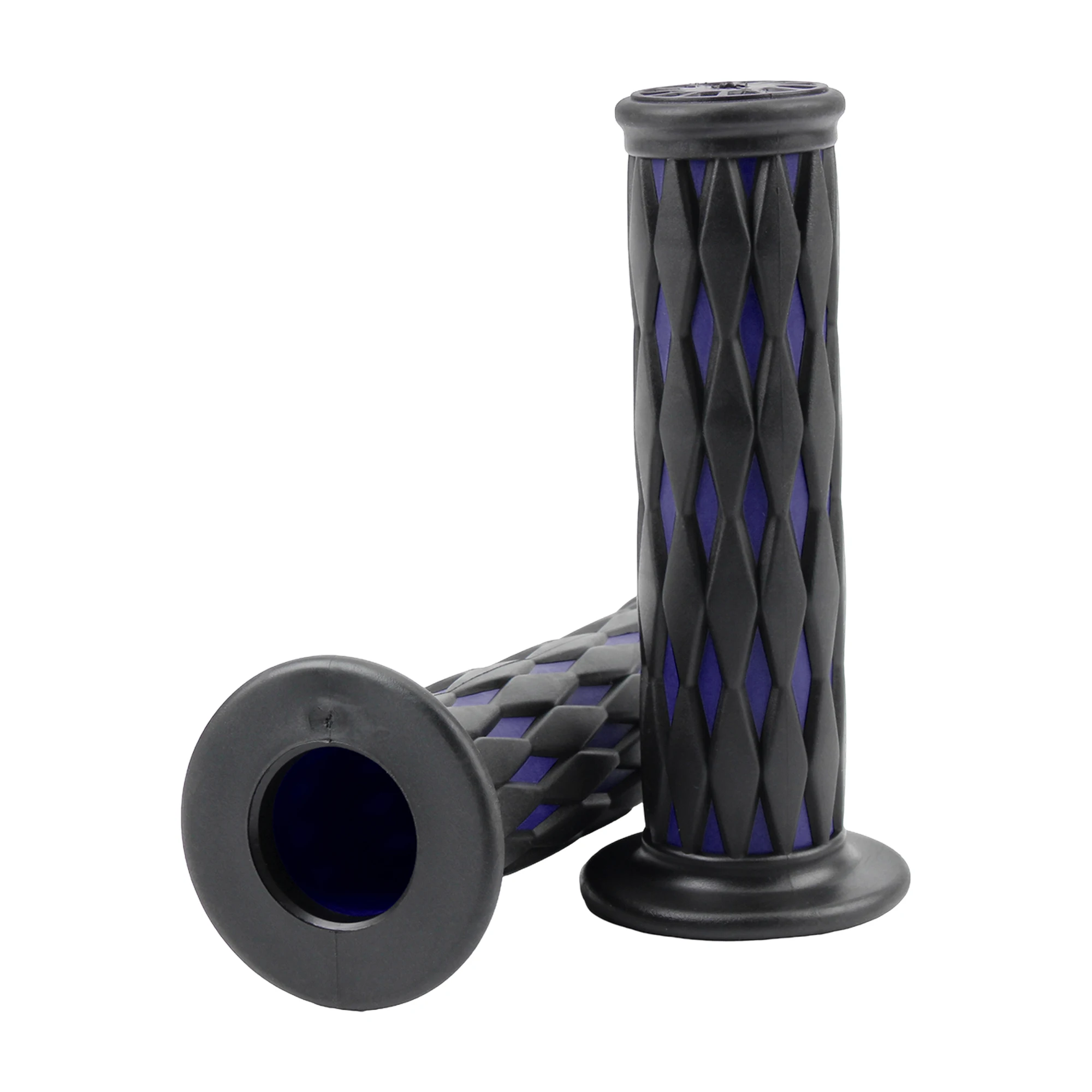 Universelle Motorrad-Lenkergriffe 22mm 24mm Diamantmuster Rutschfeste Gummi-Handgriffe für Dirt Bike ATV Roller Custom – Detail 8