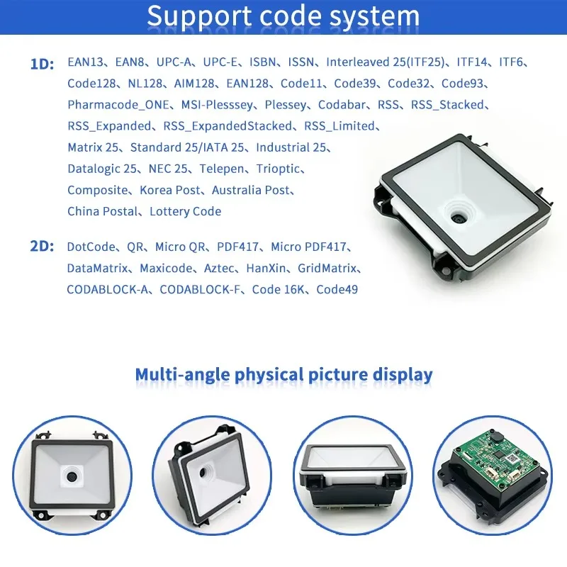 Barcode Reader QR Code Scanner Cash Register Payment Embedded Barcode Scanning Module