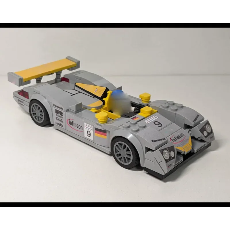 MOC-205591 New City Landmark Sports Racing Car Building Block Model, 280Parts, Boys' Children's Birthday Building Block Toy Gift