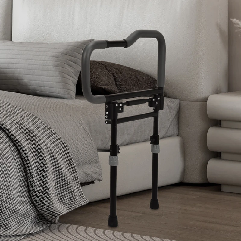 Floor Type Bed Railing for The Elderly Get Up Aids Supports 400 Lbs Elderly Bed Safety Handle Fall Prevention Bed Guardrail