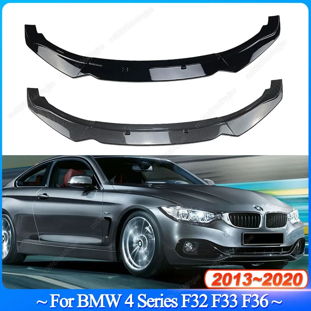 For BMW 4 Series F32 F33 F36 420i 425i 430i 420d 435d 2013-2020 Car Front Bumper Lip Spoiler Splitter Diffuser Body Kits Tuning