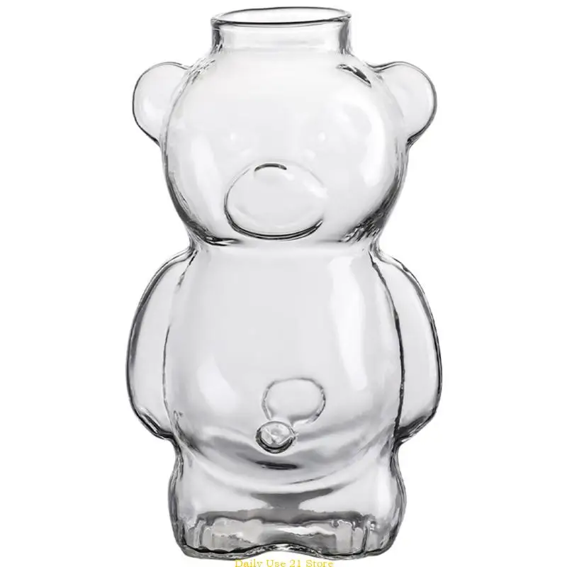 

Bear Shaped Clear Glass Cup Cocktail Glass Drinkware for KTV Bar Club Parties