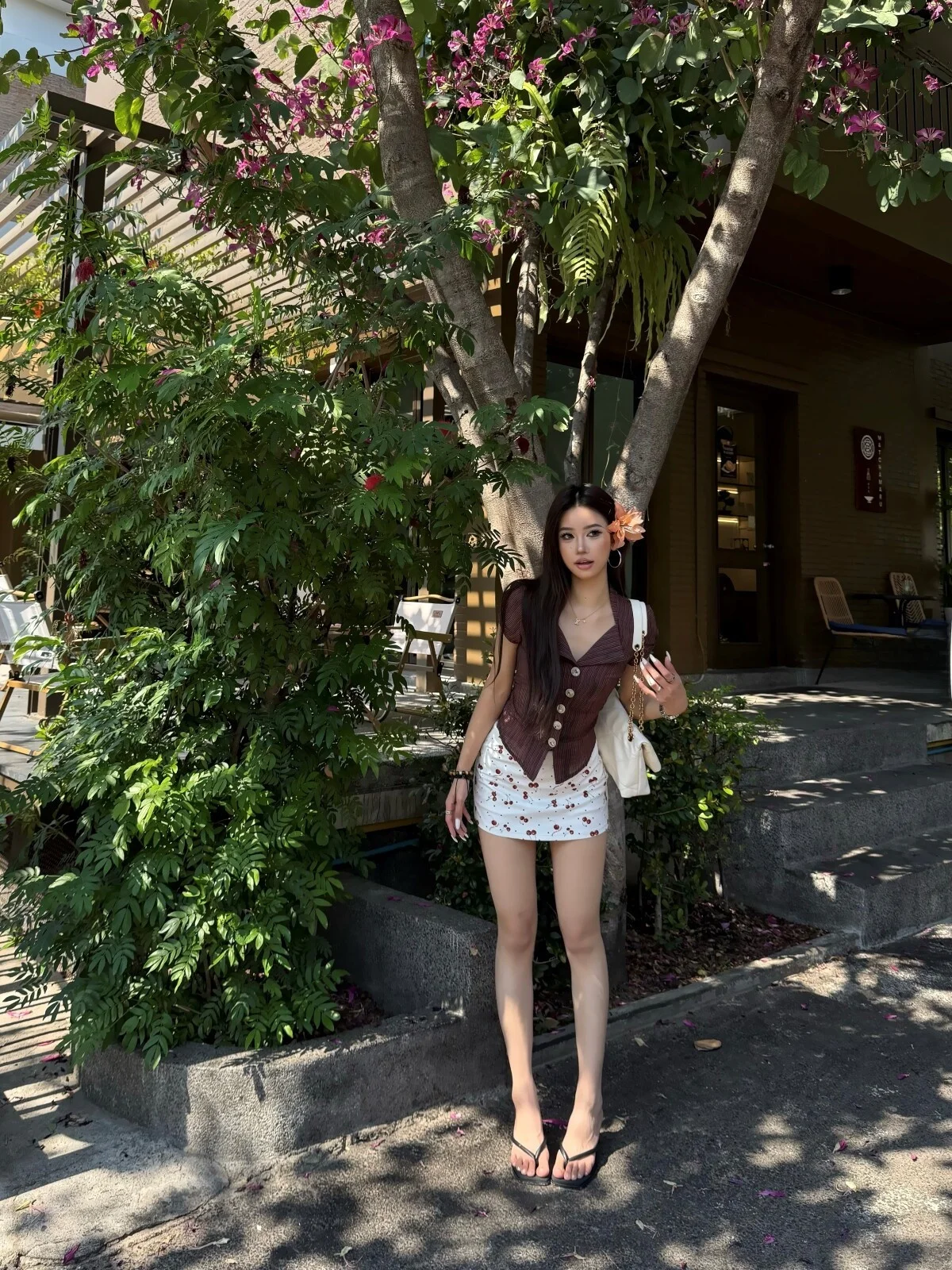 

Юбка-карандаш Pure Desire с вишнёвым принтом, женская облегающая юбка, универсальная, стройнящая, с низкой талией, из полиэстера.