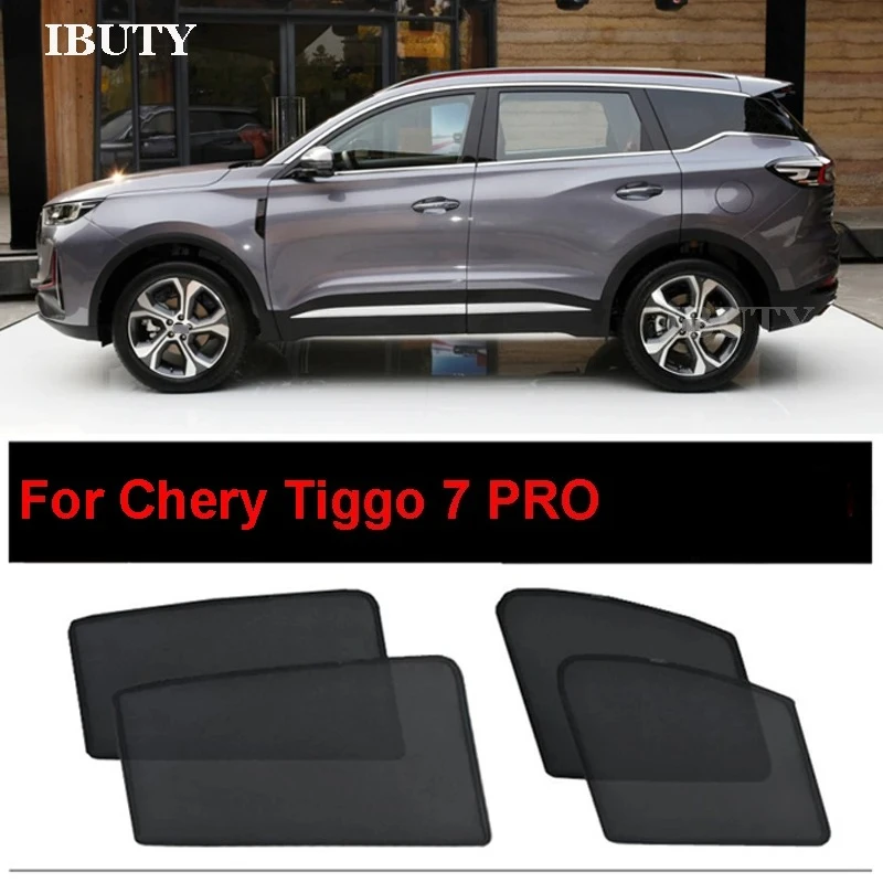 

For Chery Tiggo 7 PRO 2021 2022 2023 2024 2025 Magnetic Sun Shade Car Sunshade Mesh Curtains Side Window Sunshield Cover