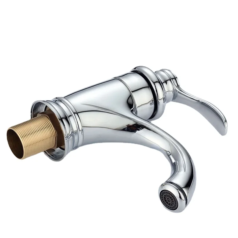 

Chrome faucet Brass Mixer Faucet with Gold Finish Bathroom Gold Basin Faucet