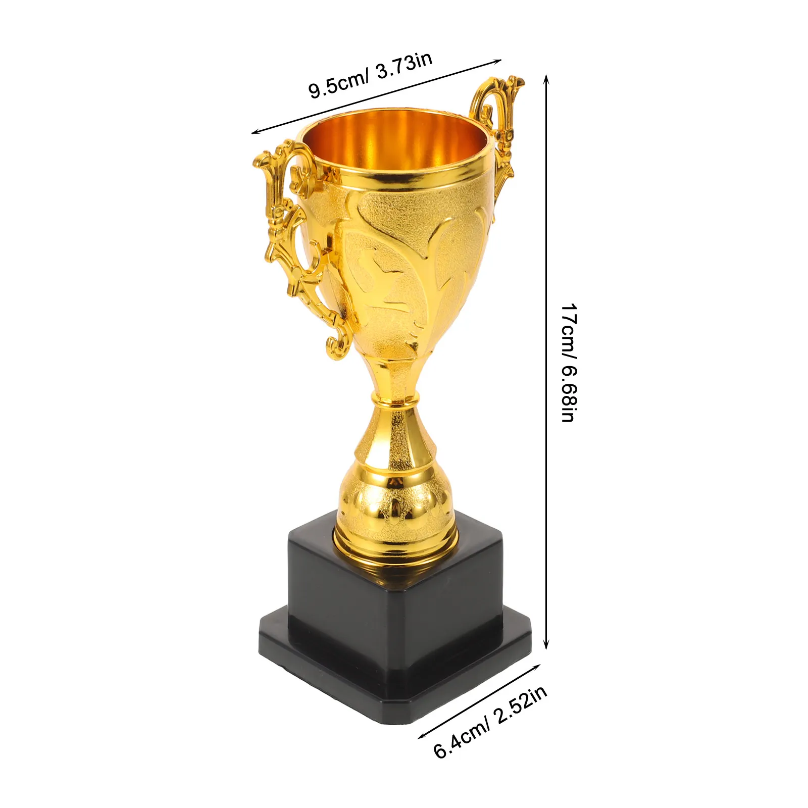 Mini Plastic Children Trophy 17Cm Lightweight Colorful Award Cups for Sports Party Favor Classroom Participation Quiz Winner