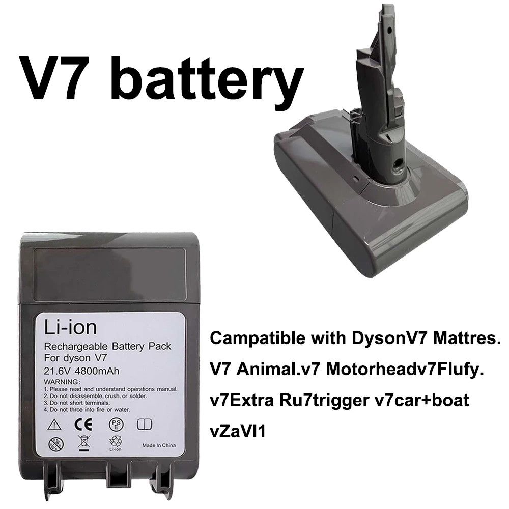 rechargeable Battery 100% New Vacuum Cleaner for Dyson V6 V7 V8 Series SV07 DC34 DC31 Absolute Fluffy Animal Pro Bateria