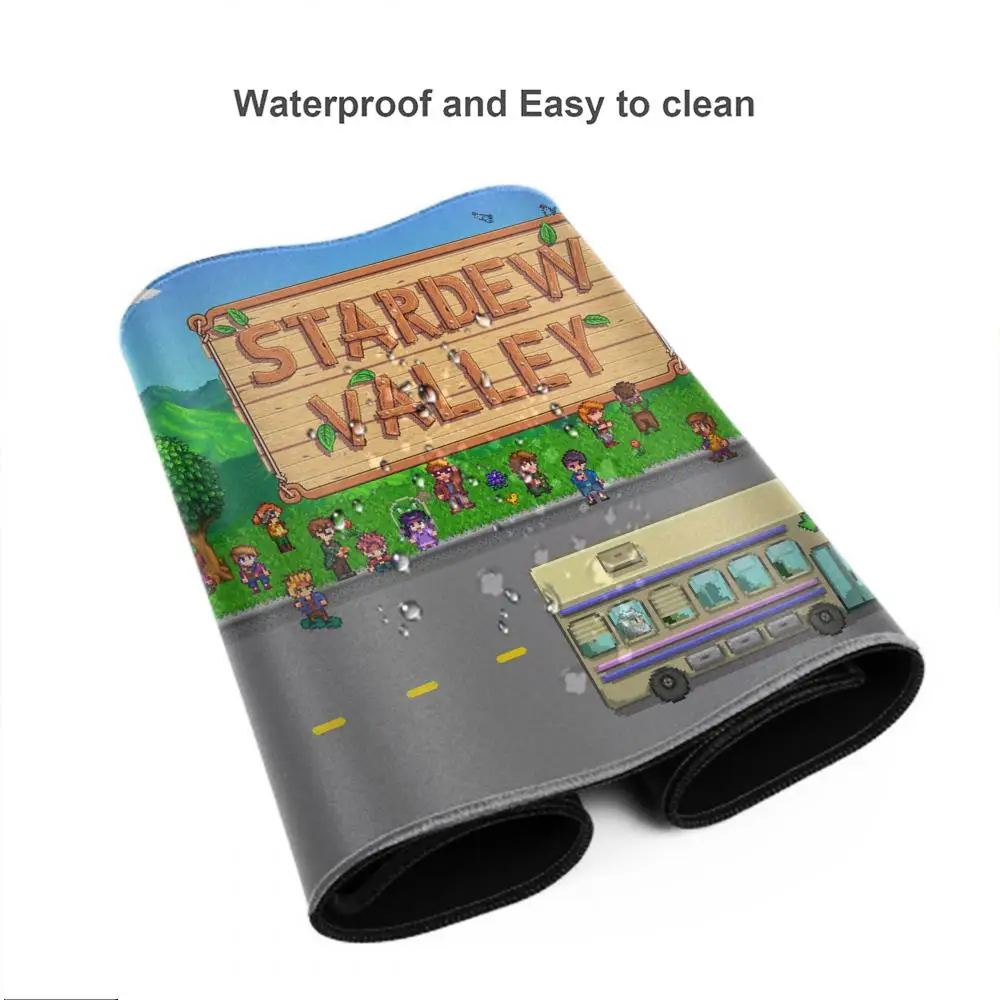 Stardew Valley Mouse Pad Gaming Abstrak Besar 800X400Mm MouseMat Gamer Alas Mouse Besar XXL Mause Karpet Meja PC