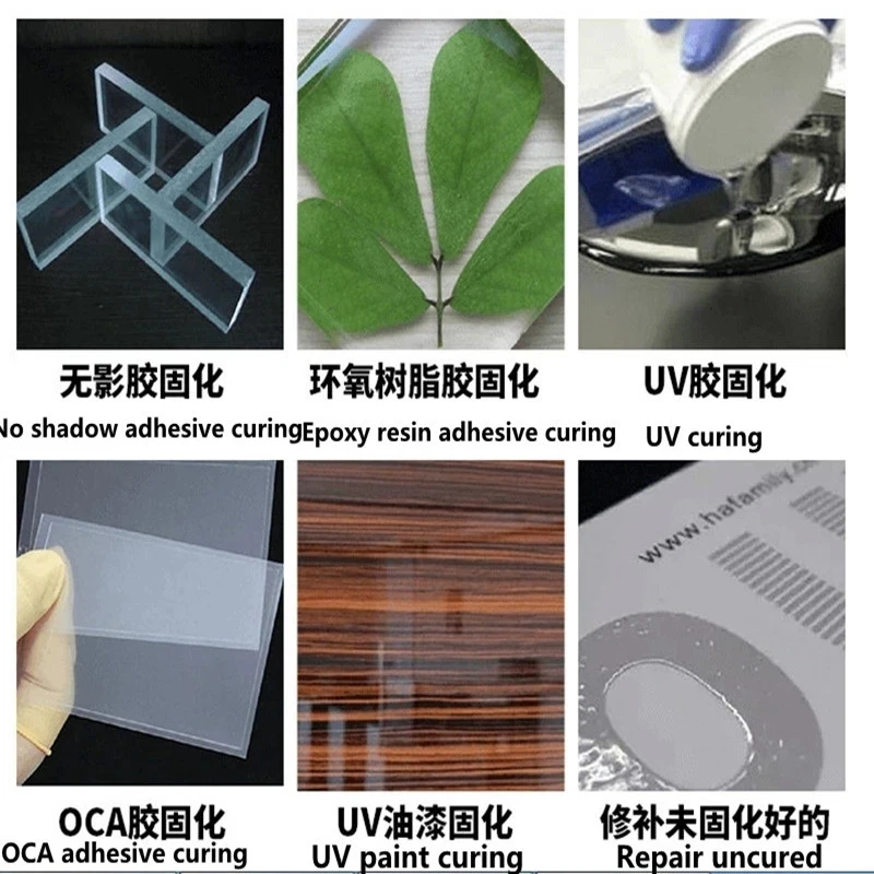 Imagem -06 - Light Glue Gel Curing Lamp Máscara de Solda de Resina Pcb Board Repair Screen Óleo Verde Leak Detect 70w 405nm 395nm 365nm uv