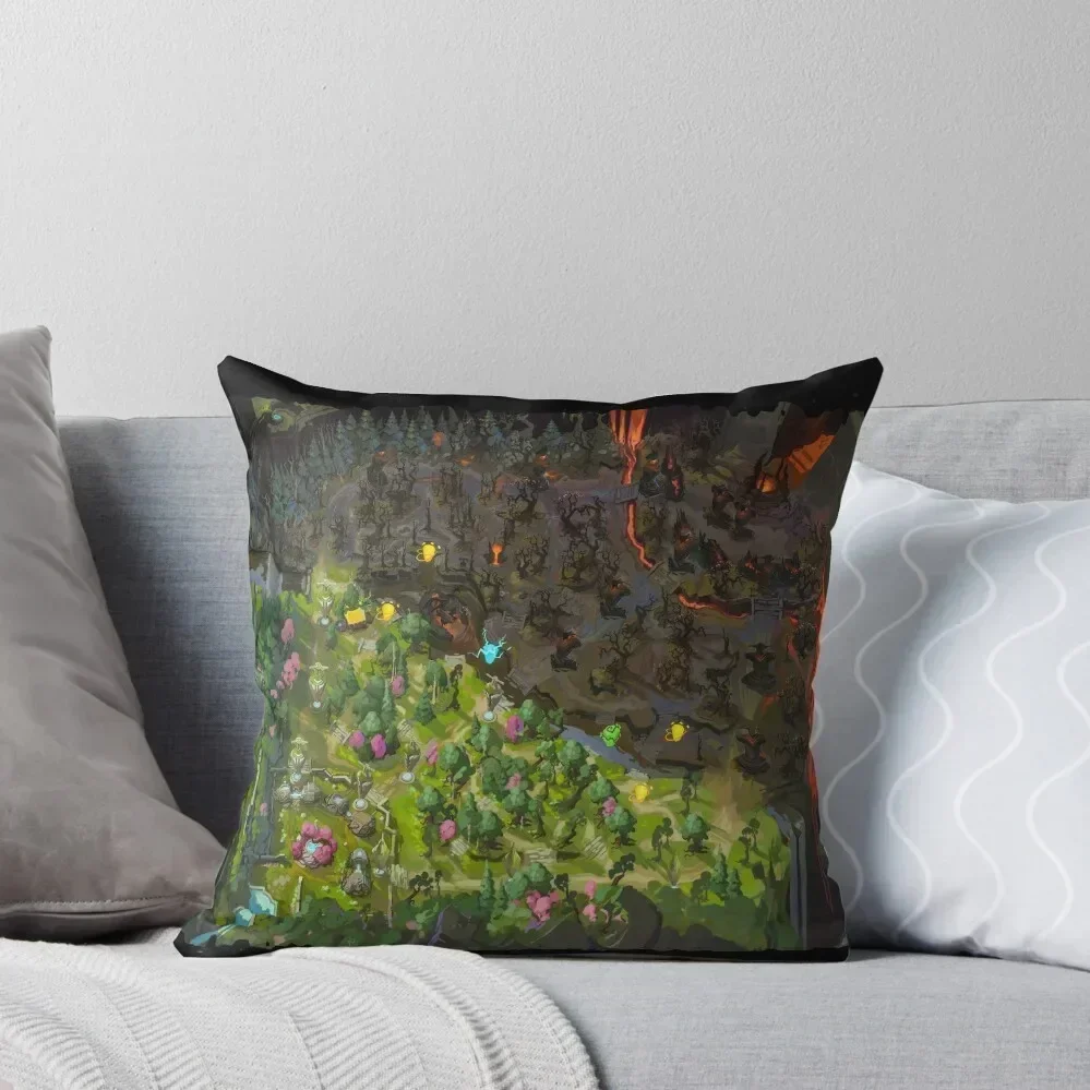 Map DOTA 2 merch mid, top, bottom line Throw Pillow Cushions For Children Decorative pillow case pillow