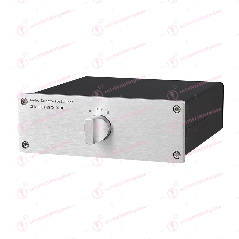 Audio Source Signal Switch Box Manual Passive Audio Splitter Box Hi-fi Lossless Selecto 1 in 2 Out / 2 in 1 Out
