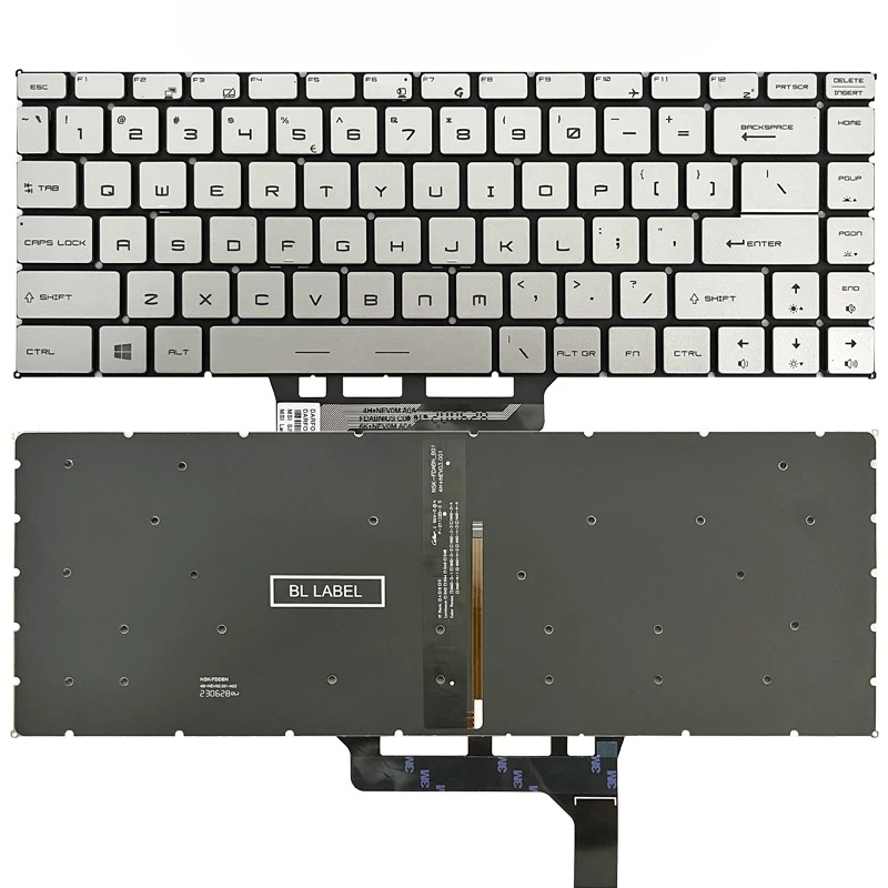 US Laptop Keyboard for MECHREVO S1-01 S1-02 S1-03 S1-04