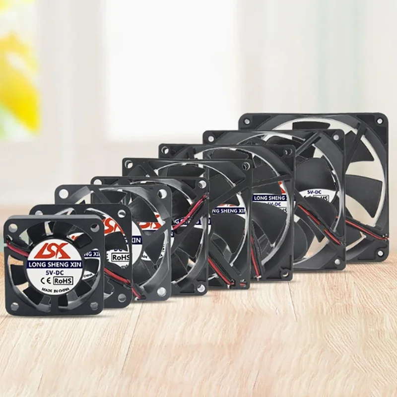 

5V/12V/24V Brushless Turbo Cooling Fan - 2Pin 3D Printer Part | For Extruder DC Cooler | Black Plastic Blower