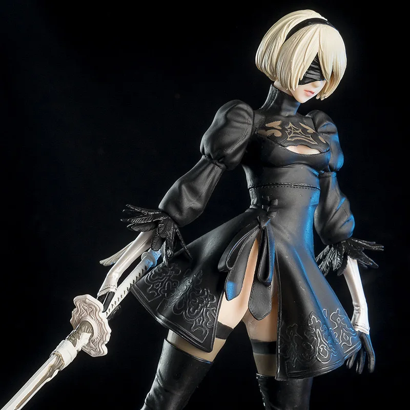 

28cm Nier Automata 2B Yorha No.2 Tpye B Anime Figures Deluxe Pvc Action Figure Toy Model Doll Gifts