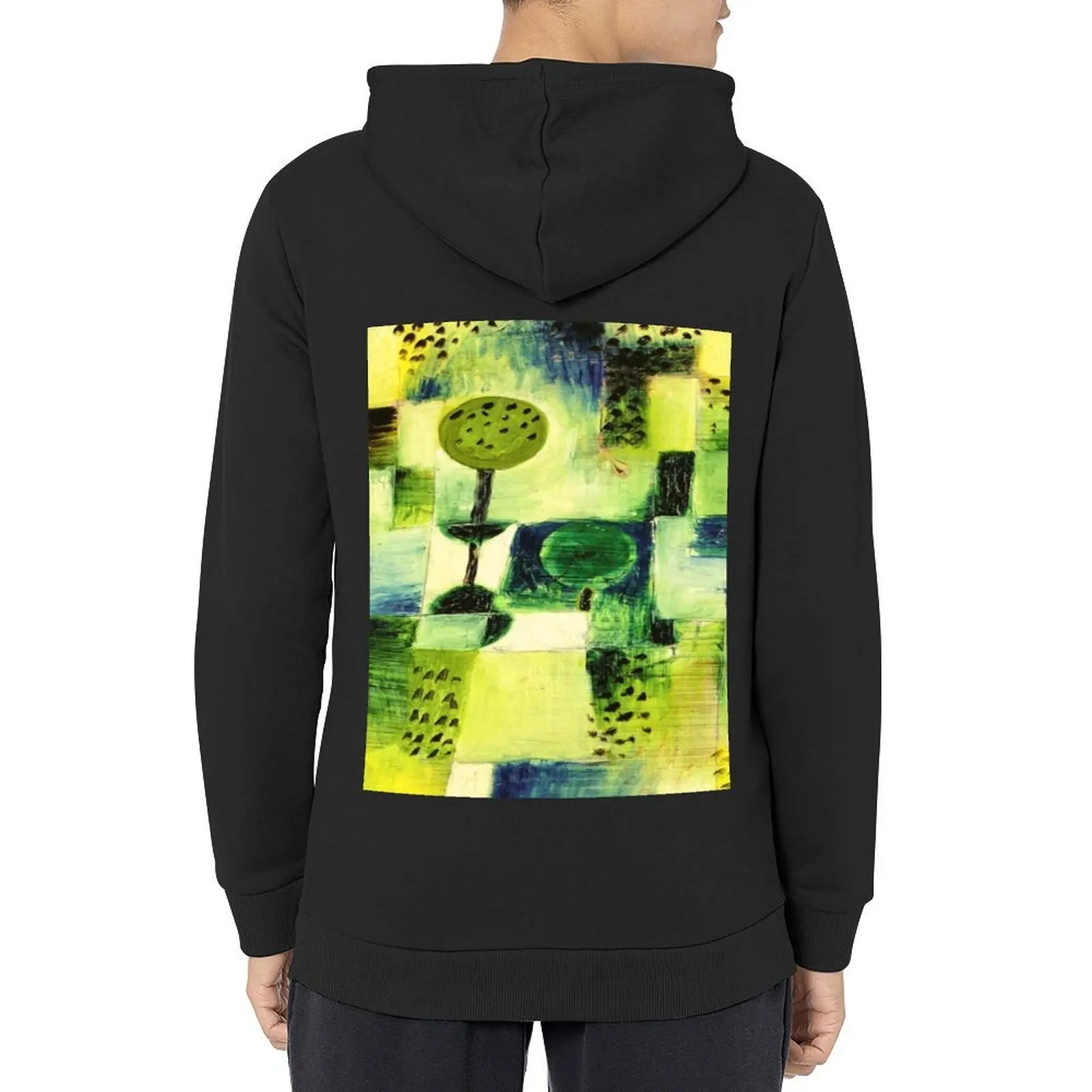 

Paul Klee Art T-Shirt Park in the rain 1920 Hoodie men wear japanese style graphic t shirts men men clothing mens hoodies