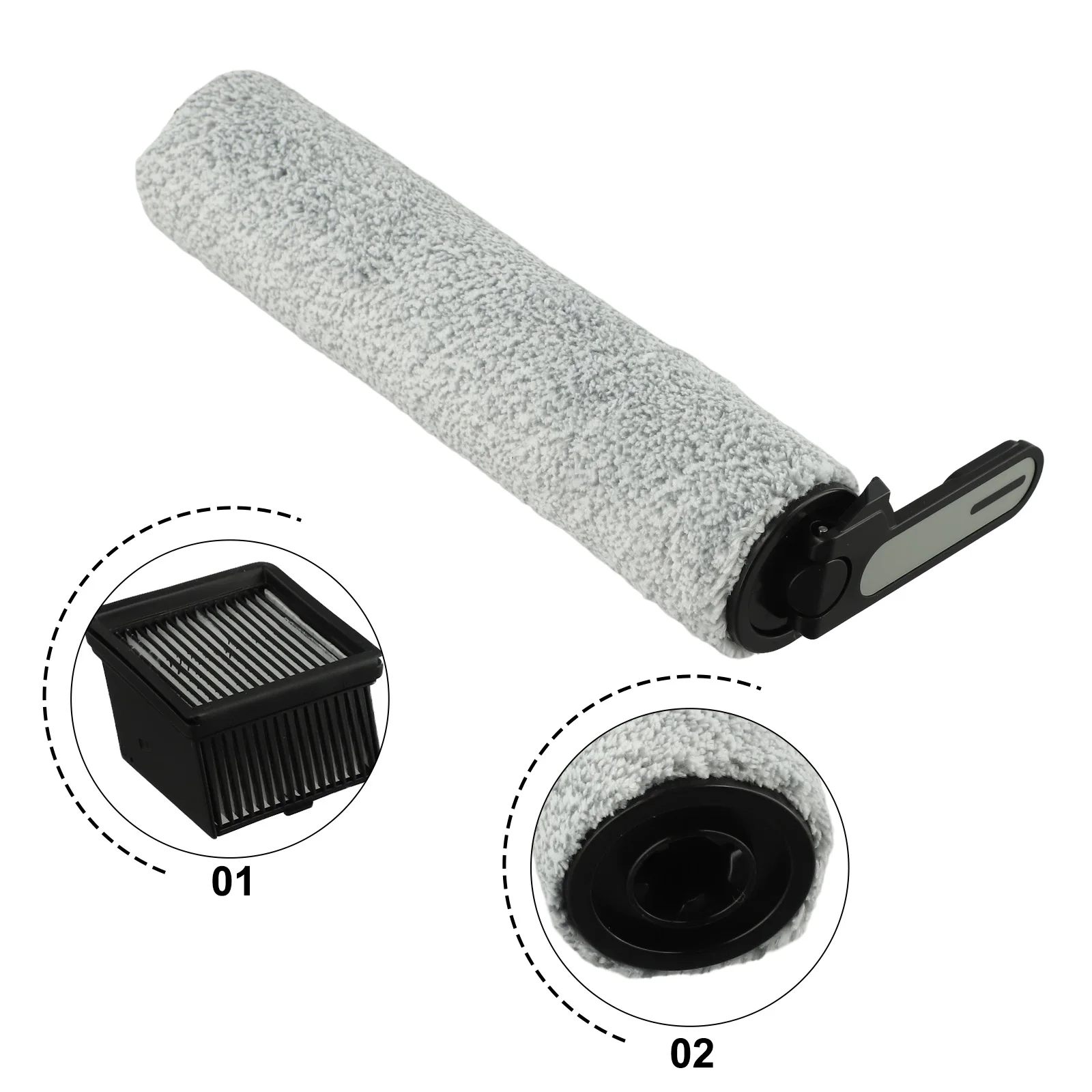 Soft Roller Filter For Trouver For K10 & For K10 Pro Wet Dry Vacuum Cleaner Home Cleaning Tools Vacuum Cleaner Accessories