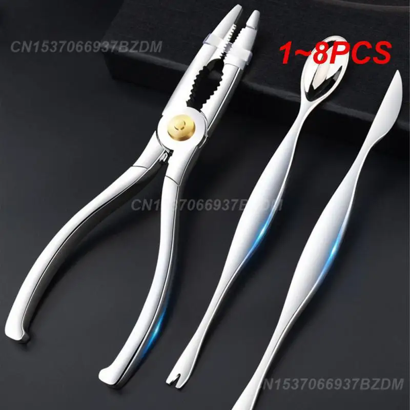 1~8PCS Lobster Pliers Pliers Lightweight Picking Crab Crab Clamp Large Rivet Design Kitchen Gadgets Picking Crab Meat Is Easy