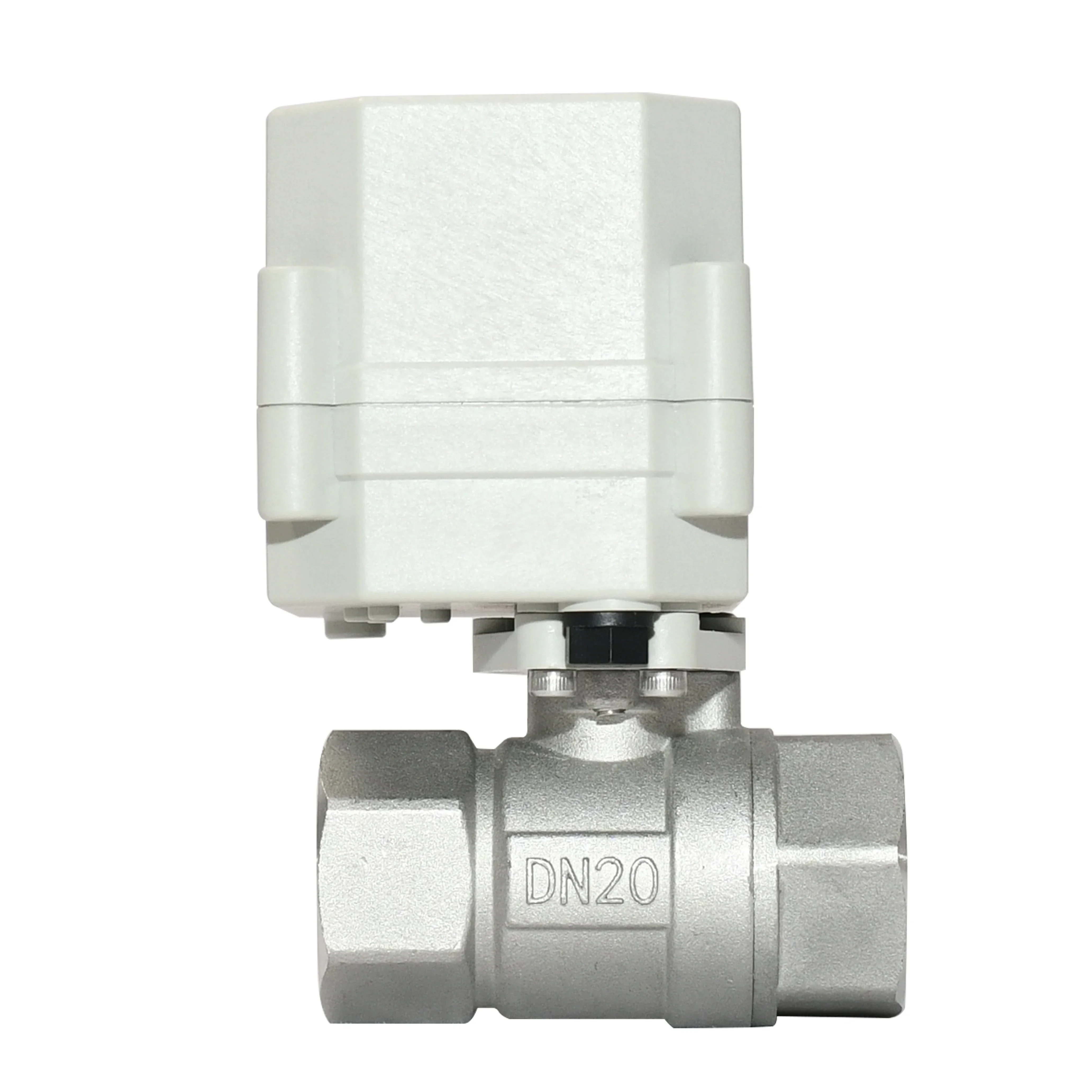

2-Way 3/4'' DN20 SS304 Electric Proportional Modulating Ball Valve 9-24VDC 4-20mA 0-5V 0-10V Analog Signal