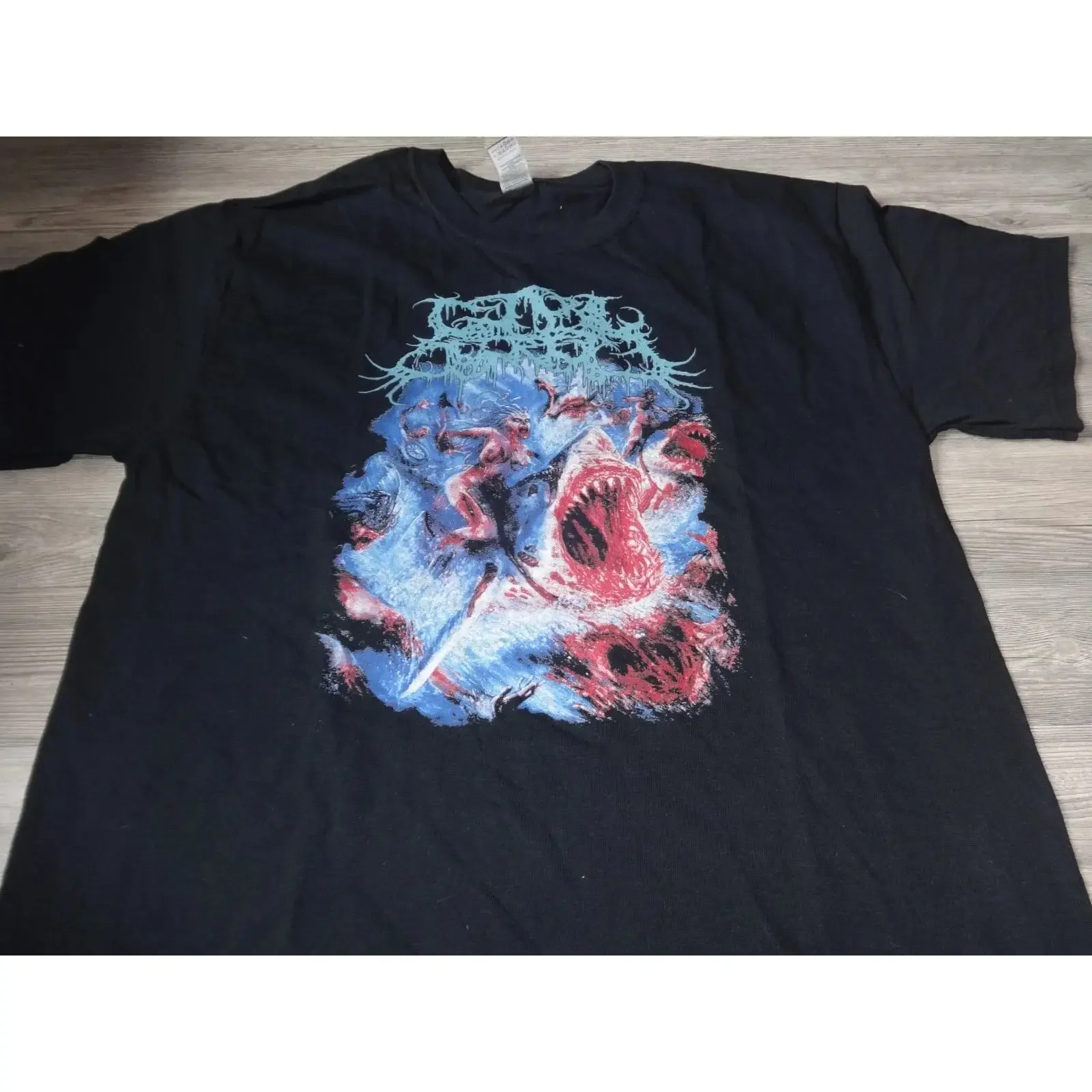 Guttural Secrete T Shirt Death Metal Malignancy Lividity Wormed Devourment Sick vintage Washed Casual Unisex Versatile