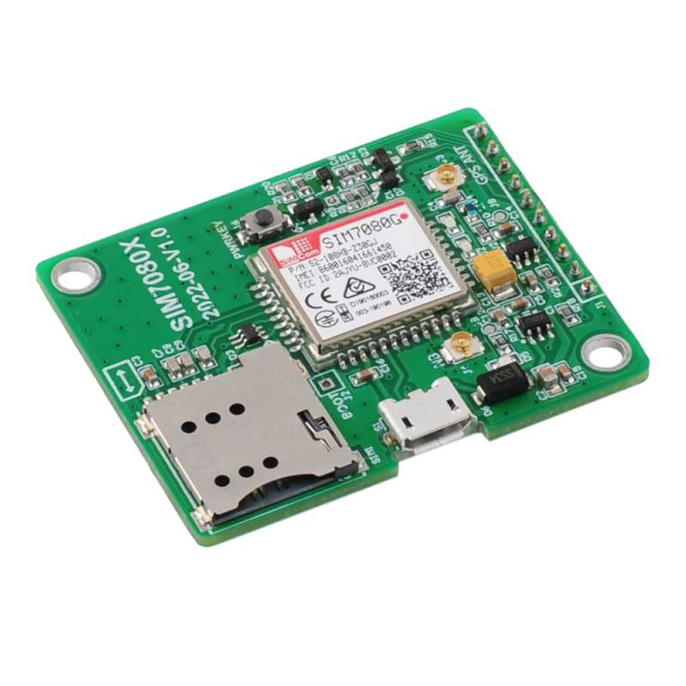 5pcs SIM7080G Breakout Módulo Multi-Band LTE CAT-M + NB-IoT Dual Mode UNV-SIM7080G UART GPIO PCM SPI I2C Compatível com SIM868