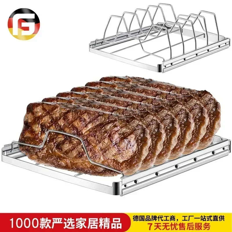 Grill ze stali nierdzewnej do pieczonej wołowiny, grill do grilla, grill do kurczaka, grill do steków, grill do żeber jagnięcych, siatka do grillowania na świeżym powietrzu