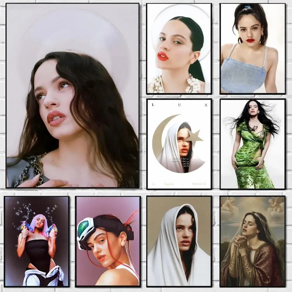 Singer Rosalia Poster Self-adhesive Art Waterproof Paper Sticker Coffee House Bar Room Wall Decor