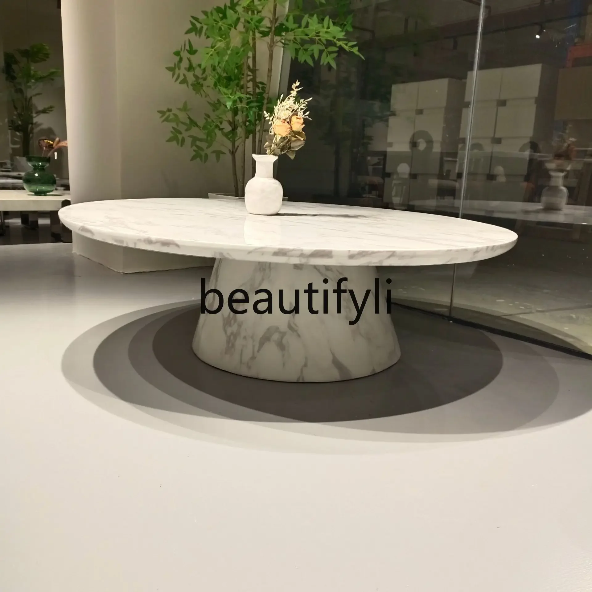 53 Italian Style Light Luxury Living Room Marble Round Coffee Table Modern Designer Coffee Table Round Table