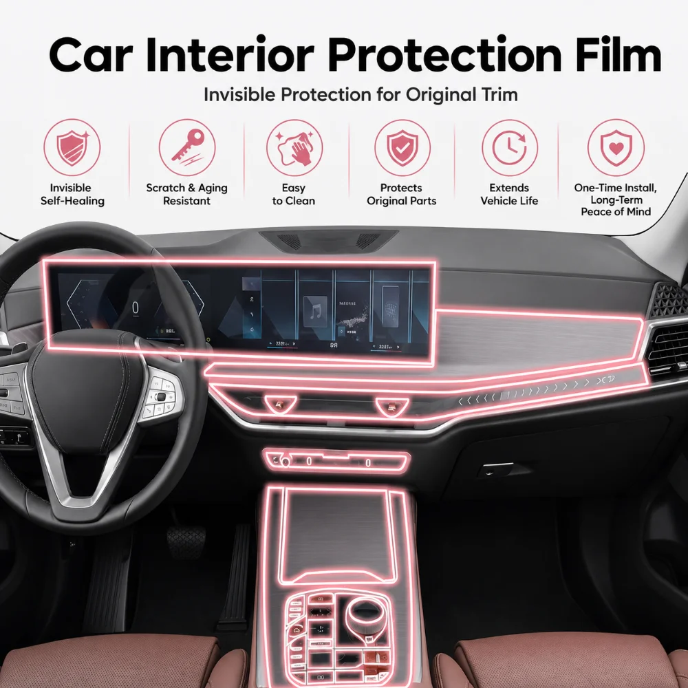 

Car Accessories Dashboard Multimedia Navigation Transparent Anti-Scratch Protection Film Modification For BMW X5 2023-2025