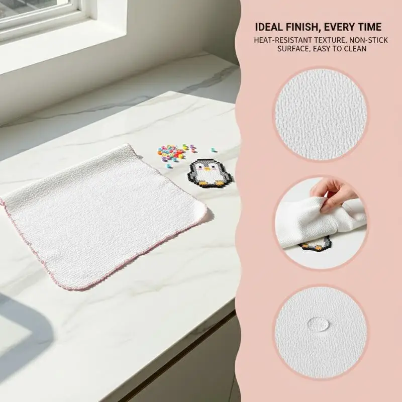 Flash Ironing Cloth Towel Fabric Reusable Adient Perler Beads Baking Cloth