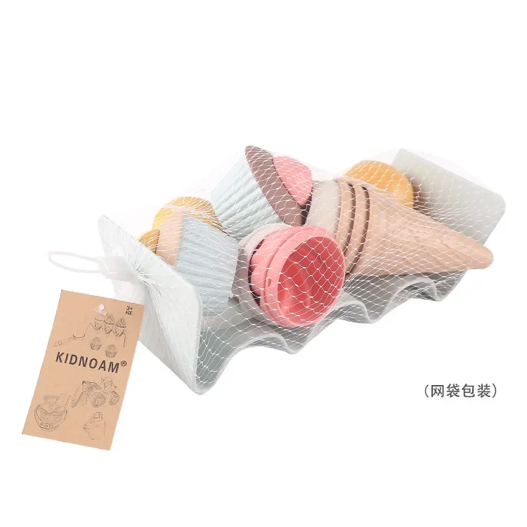 Children play home DIY simulation ice cream model toy wheat straw toy cake gourmet wheat straw toy