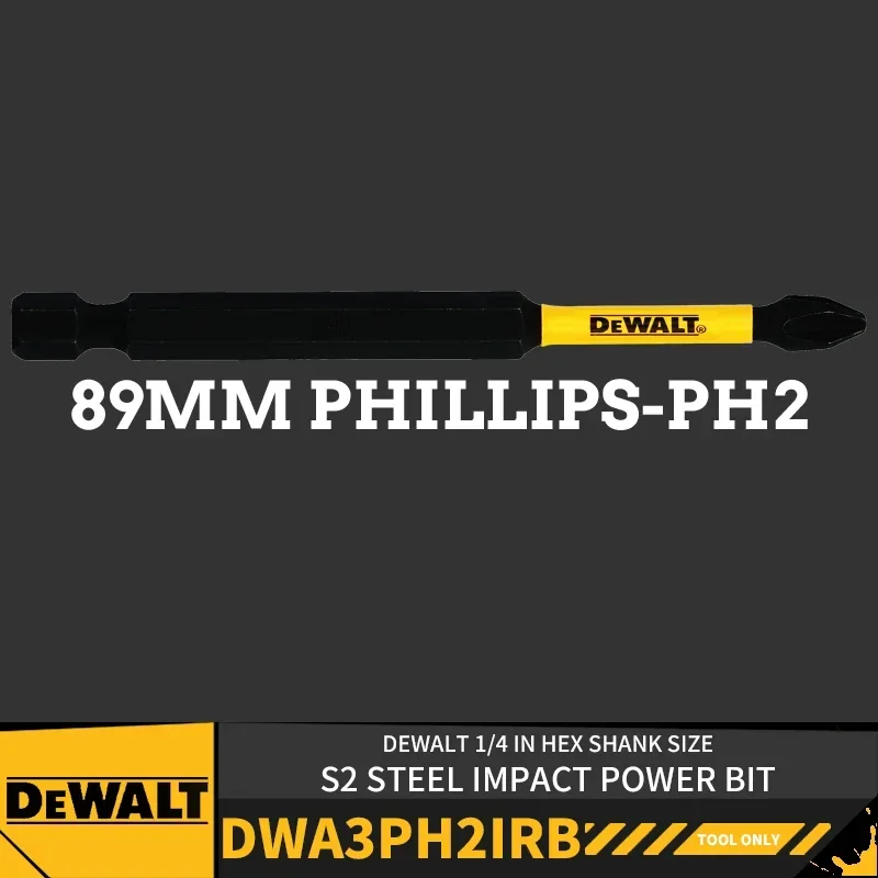 DEWALT Impact Power Bit DWA2SL8IRB DWA2PH2IRB DWA3PH2IRB DWA3PH3IRB DT7800T 57MM 89MM 152MM Phillips Slotted