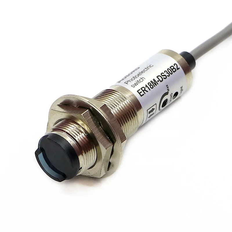 infrared photoelectric sensor ER18M-DS30B2 m18 diffuse photoelectric sensors red light distance