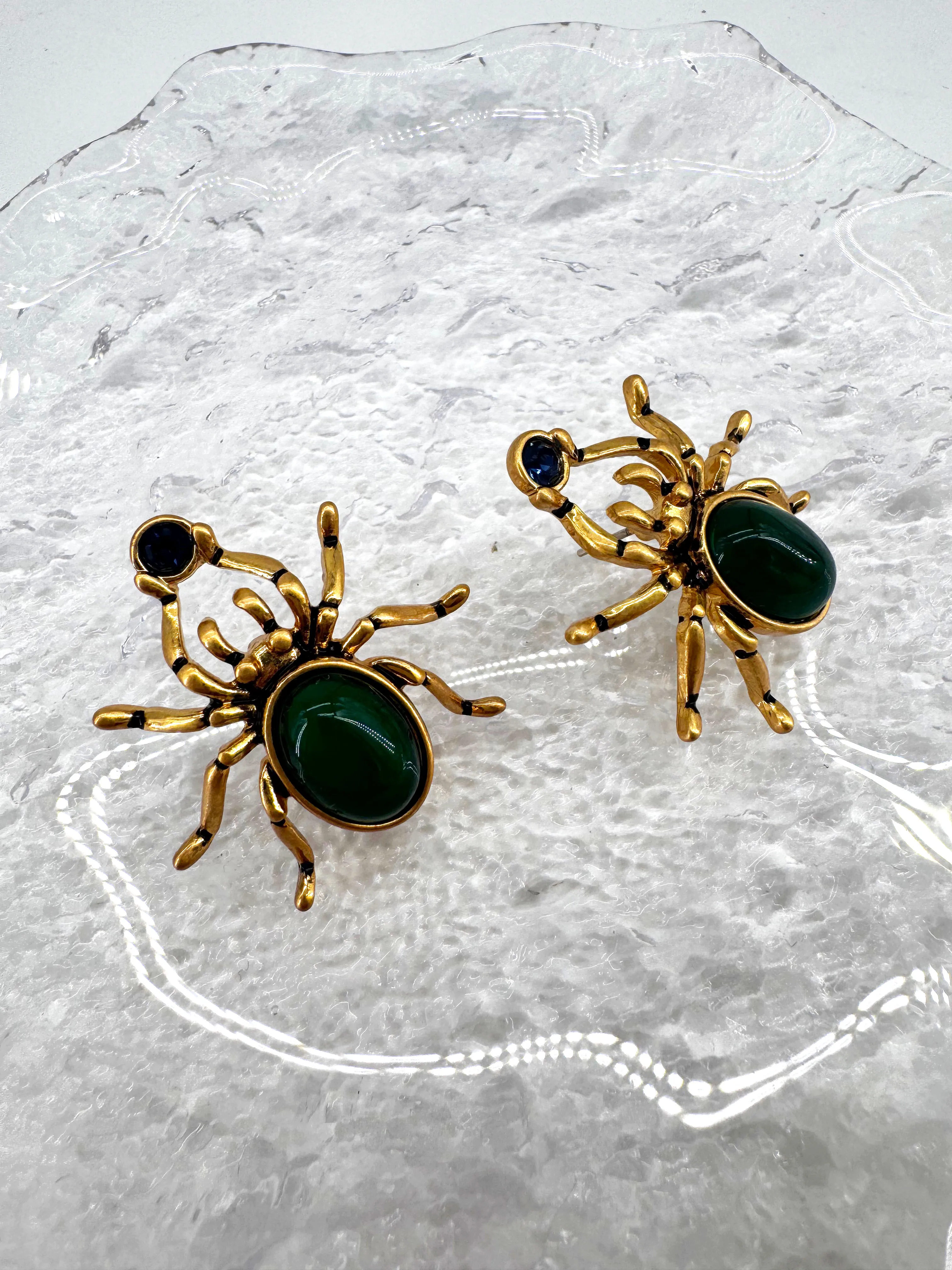 

YIBU Spider Turquoise Vintage Style Elegant Stud Earrings
