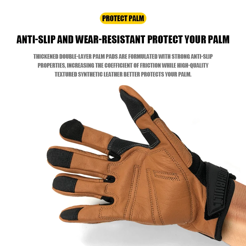 TOUGHBUILT Gants de travail en peau de mouton TB-G04-L / TB-G04-XL Protection des mains Accessoires pour outils électriques