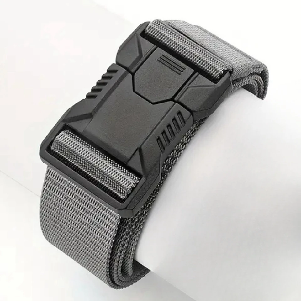 The New Men's 125cm  Quick Release Pluggable Buckle Men Belt Breathable Outdoors Belts For Men Pants Belt image 6