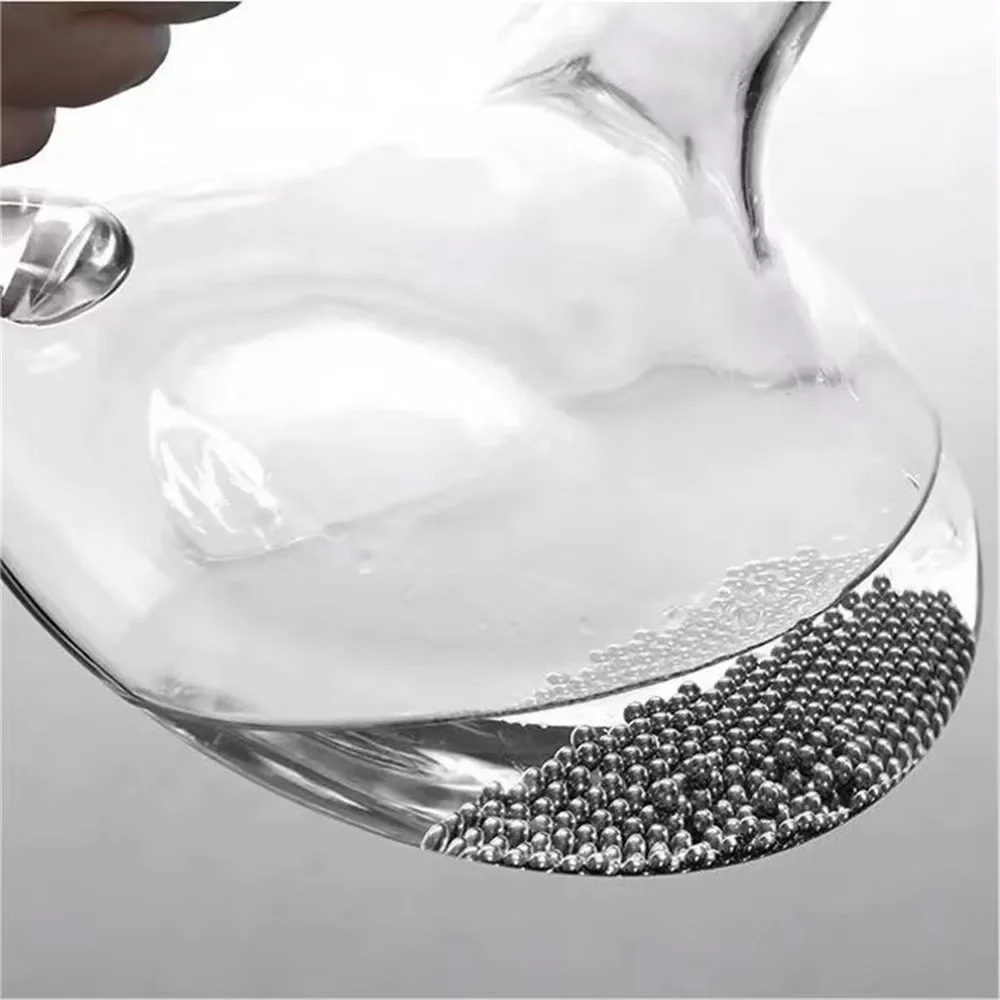 300 pz vino tè macchie palla pulita Decanter narghilè tazza bottiglia di vetro strumento di pulizia perline in acciaio inox spazzolatura accessori