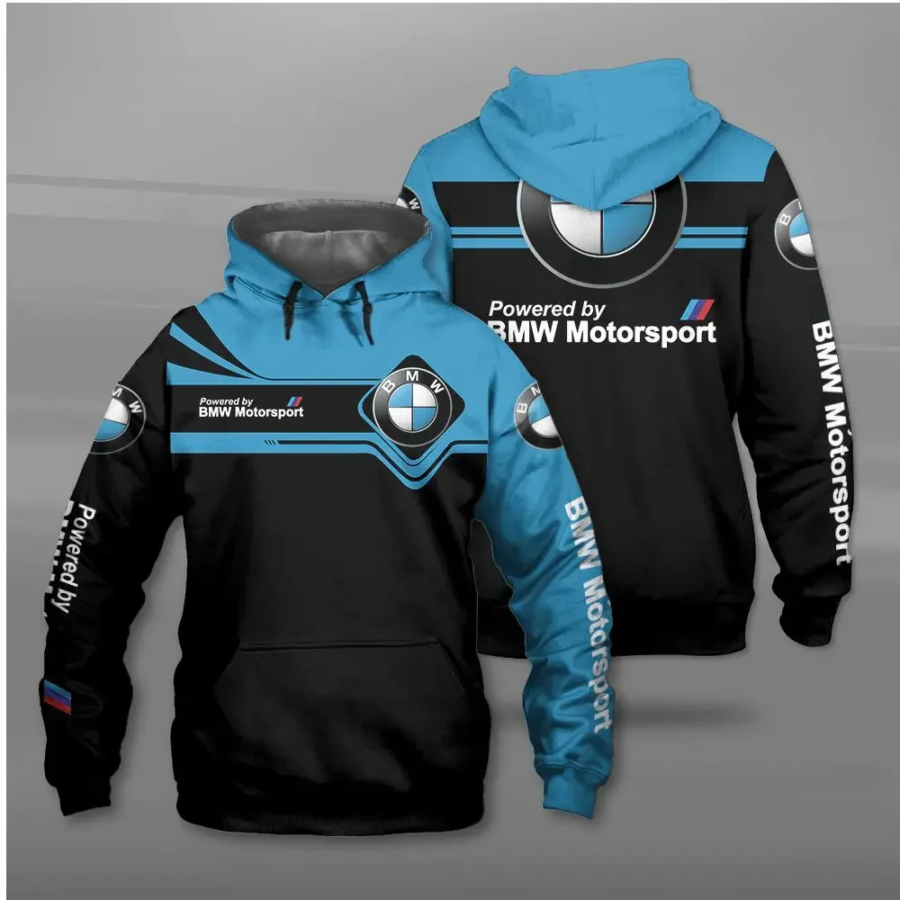 

2025 мотоциклетная толстовка унисекс с капюшоном с длинными рукавами, толстый стиль, удобный модный пуловер BMW, спортивная одежда для езды на мотоцикле