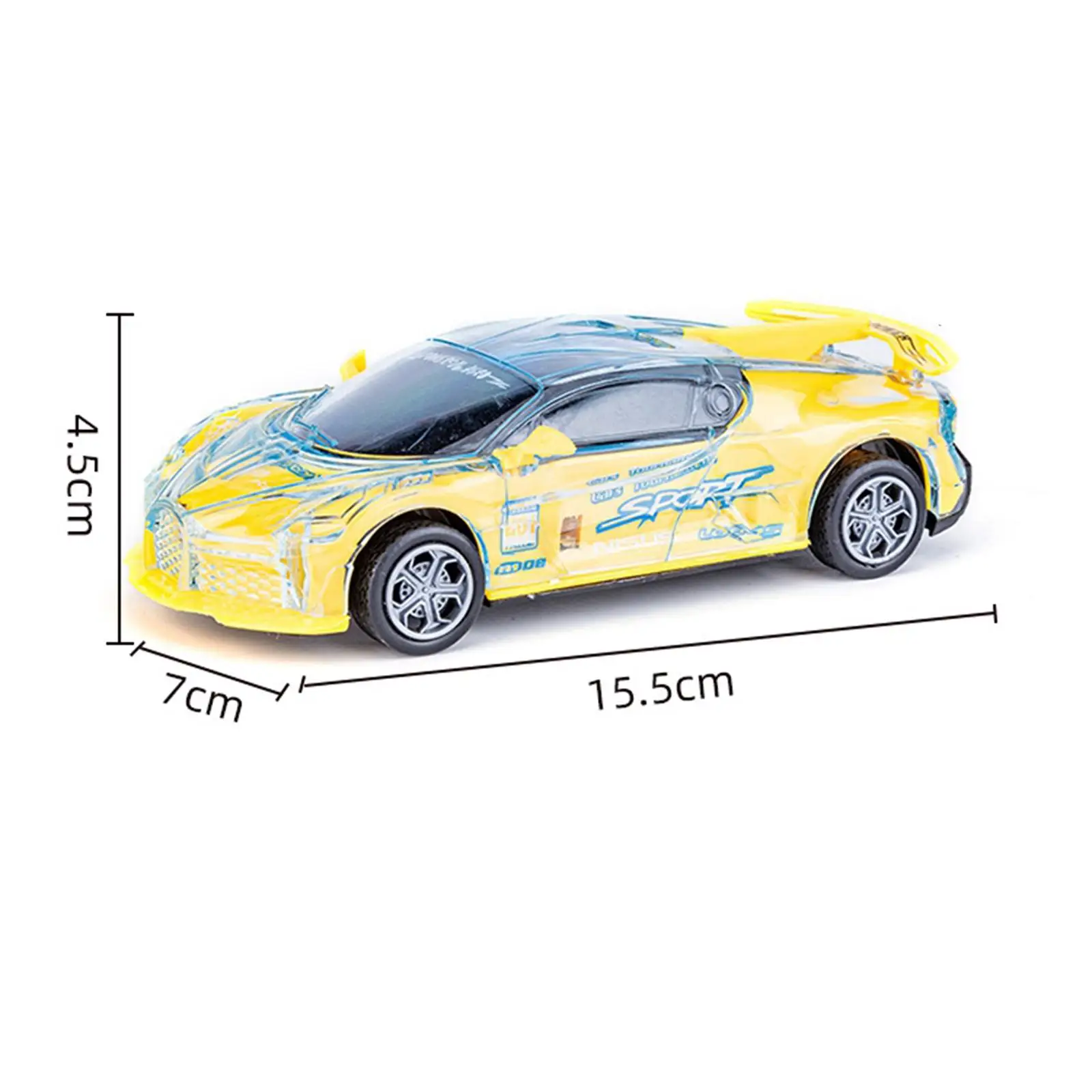 Coche eléctrico de juguete, modelo de coche de simulación impulsado por fricción para niños y niñas