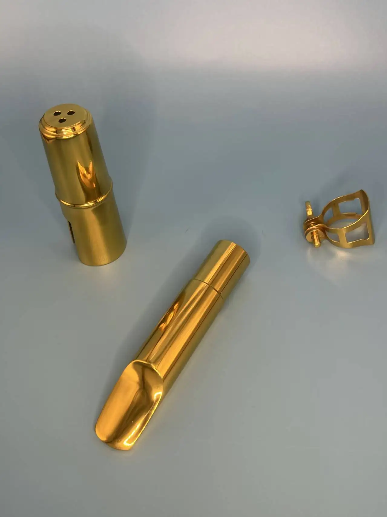 Hymna Gold Plated Metal Saxophone Mouthpiece for Alto Tenor Soprano Sax Professional Sax Mouth Piece Musical Instruments Accesso