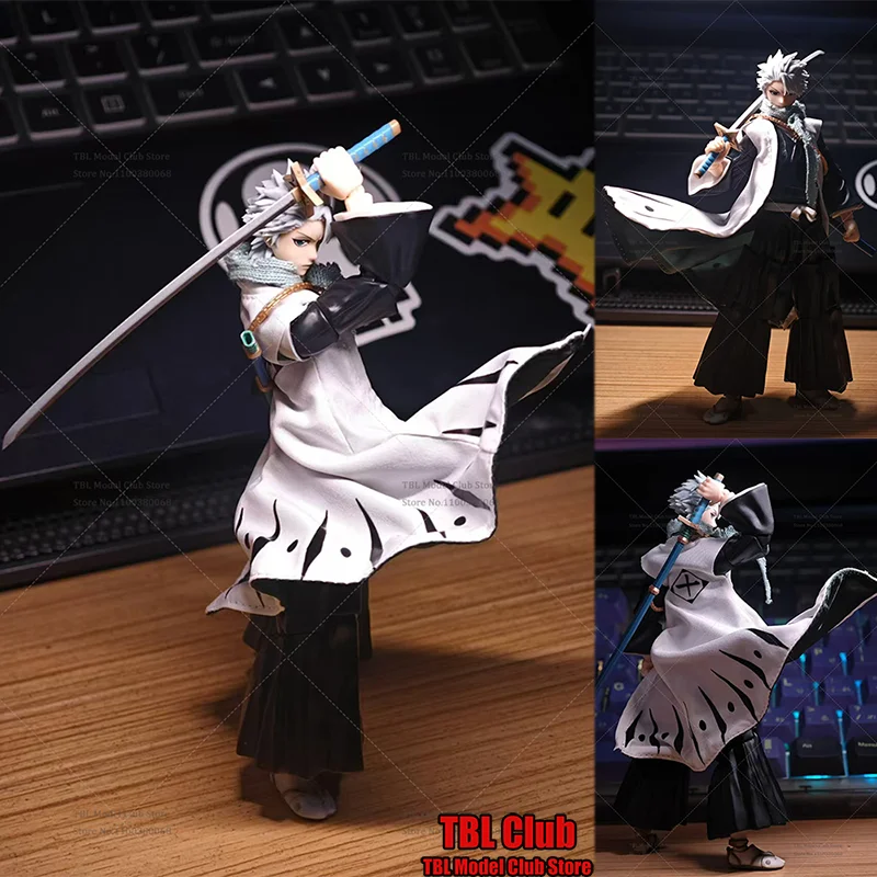 

1/12 Scale Male Clothes Cloak Shinigami Captain Hitsugaya Toushirou Japanese Anime For SHF 6-inch Action Figure Soldier Scene