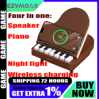 EZVALO piano light bluetooth speaker night light portable four in one audio wireless charger retro creative birthday gift