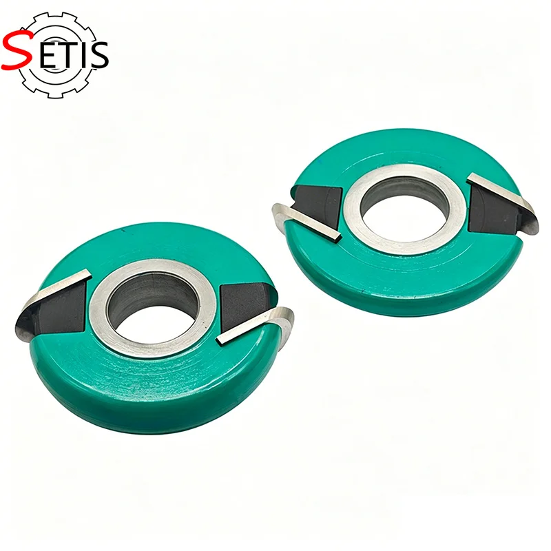 SETIS HSS 2-Flute Indexable Convex Radius (Half-Round) Milling Cutter for Woodworking