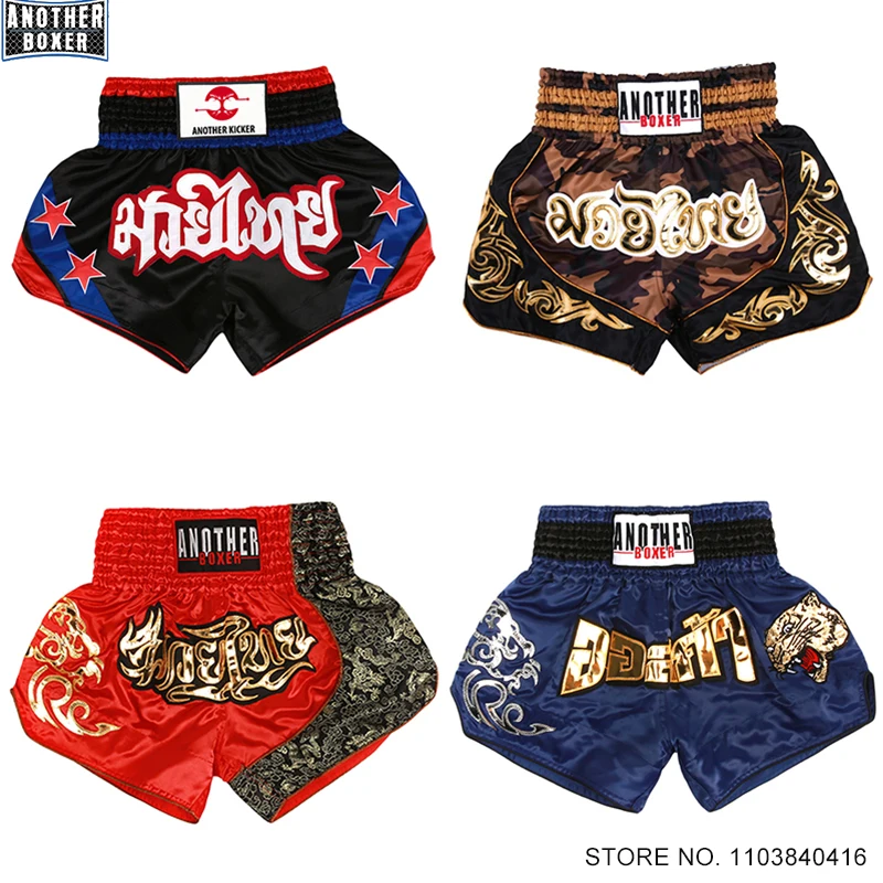 

Shorts Muay Thai Men Women Kids Boxing Pants Retro Martial Arts Clothing MMA Grappling Kickboxing Cage Fighting Training Shorts