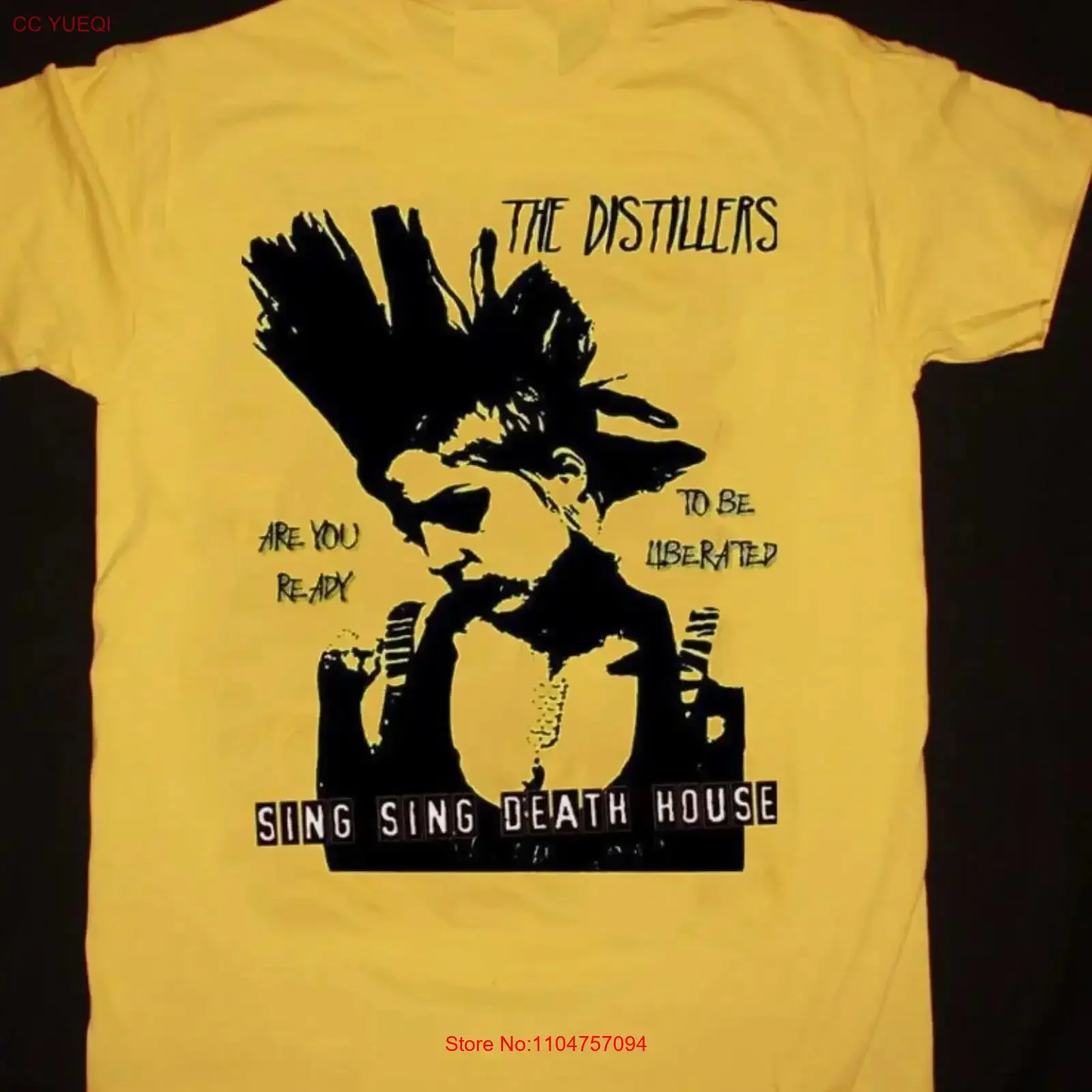THE DISTILLERS band Brody Dalle Yellow All Size T Shirt vintage Washed Soft Stretched fashion Slightly designer clothes