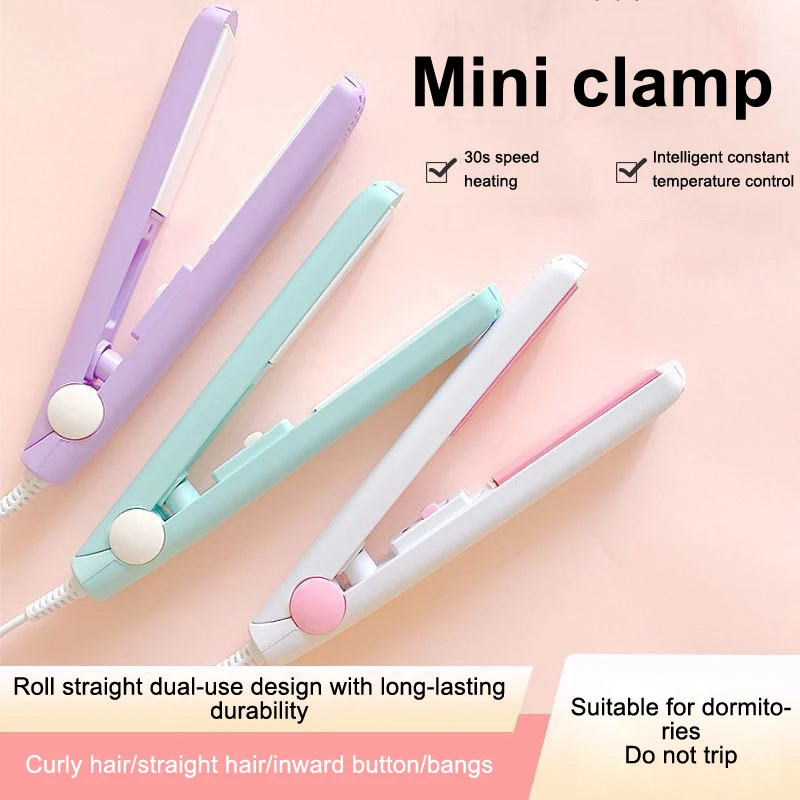 

3 In 1 Hair Iron High Quality Flat Iron Straightening Hot Comb Mini Professional Hair Straightener & Curling Iron Styling Tools